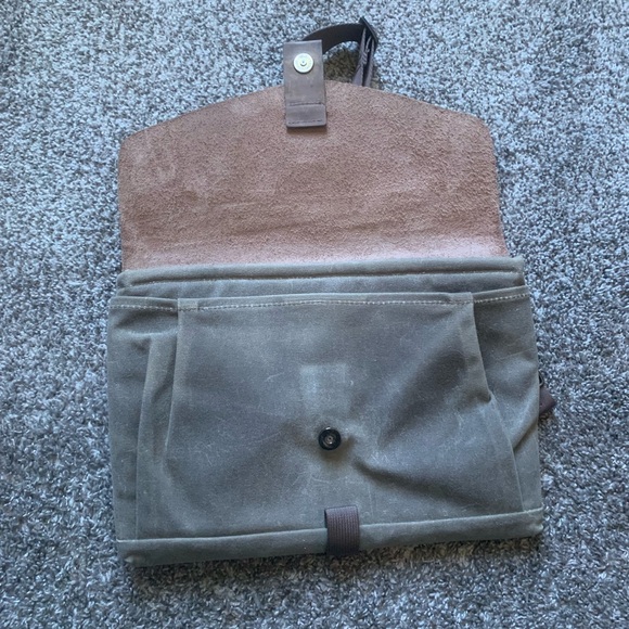 Waterfield Bags SfBags Messenger Bag Waxed Canvas Tin Cloth Leather Rare - Picture 4 of 8